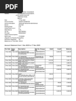 Account Statement From 1 Nov 2020 To 17 Nov 2020: TXN Date Value Date Description Ref No./Cheque No. Debit Credit Balance