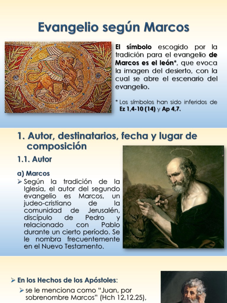 A. Evangelio de Marcos Rev04 | PDF | San Pedro | Evangelio de Marcos