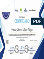 Certificado de Asistencia y Aprobacin