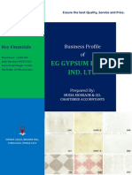 EG GYPSUM BOARD Feasibility Report