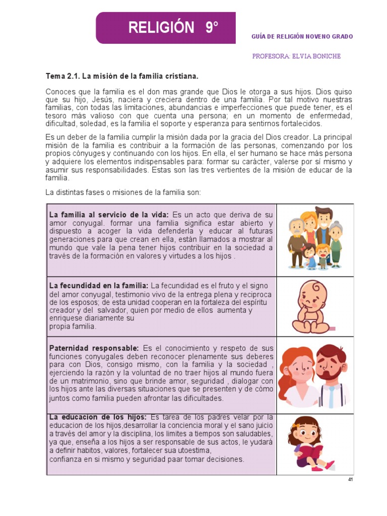 Misión de la Familia Cristiana | PDF | Familia | Amor