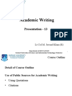 Academic Writing Citations