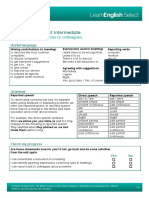 Learnenglish Select Intermediate: 3.5 Describing Problems To Colleagues