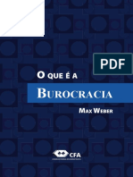 WEBER, Max. O Que é a Burocracia