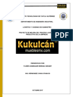 Proyecto de Mejora Del Proceso Logístico Productivo de La Empresa