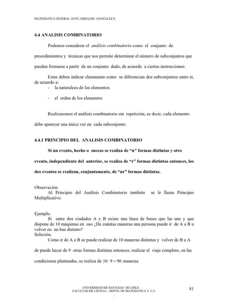9analisis Combinatorio (A) | PDF | Combinatoria | Conjunto (Matemáticas)