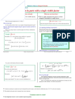 Integration by Parts With A Single Visible Factor: Integral Calculus