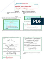 Integration by Inverse Substitution: by Using The Secant Function