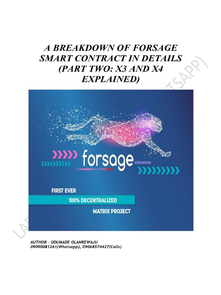 A Breakdown of Forsage in Details (Part Two) X3 and X4 Explained Deeply |  PDF