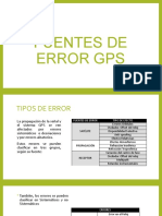 Fuentes de Error Gps