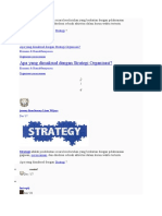 STRATEGI ORGANISASI