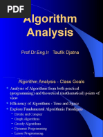 Algorithm Analysis: Prof - Dr.Eng - Ir Taufik Djatna