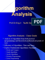 Algorithm Analysis: Prof - Dr.Eng - Ir Taufik Djatna