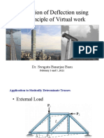 Calculation of Deflection Using The Principle of Virtual Work