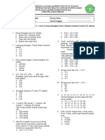 Matematika UAS Ganjil 2020 - Kls 3