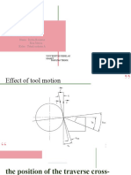 Tool Geometry (Effect of Tool Feed Motion) - Tool Materials - Dicka K (I0318025) - Elsa J. (I0318027)