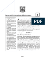 Issue and Redemption of Debentures: Section I