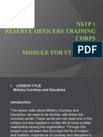 NSTP 1 Reserve Officers Training Corps Module For Students