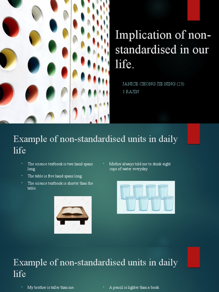 Non-Standardized Units in Daily Life | PDF