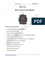 Iot Workshop: HF5111B Serial Server Device User Manual
