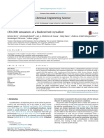 CFD-DEM simulations of a fluidized bed crystallizer