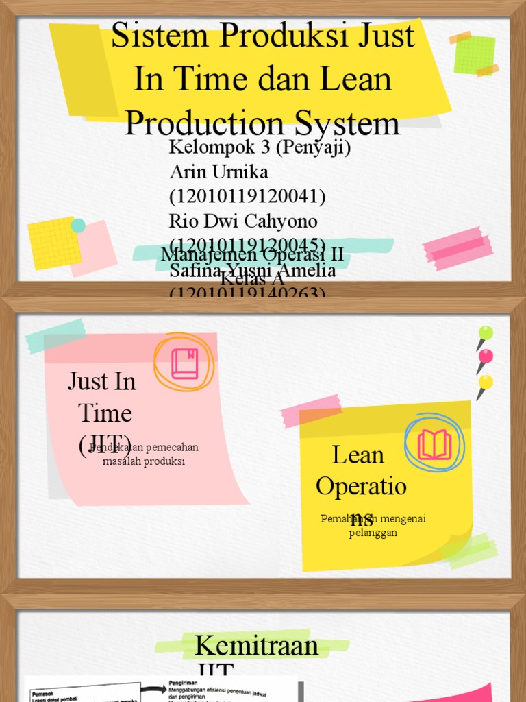 Sistem JIT dan Lean Manufacturing | PDF | Bisnis | Teknologi & Rekayasa