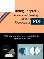 Writing Chapter 5: (Summary of Findings, Conclusion, Recommendations)