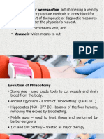 Venesection: Phlebotomy or