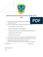 KRITERIA PELANTIKAN PENGAWAS PERPUSTAKAAN TAHUN 2021