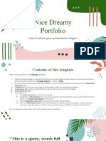 Nice Dreamy Portfolio Green variant