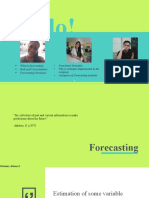 Hello!: What Is Forecasting Risk and Uncertainties Forecasting Horizons