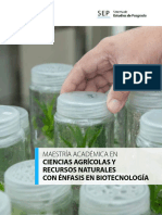 Maestria Academica Ciencias Agricolas Biotecnologia