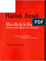 ARENDT, Hannah. Cultura y Política