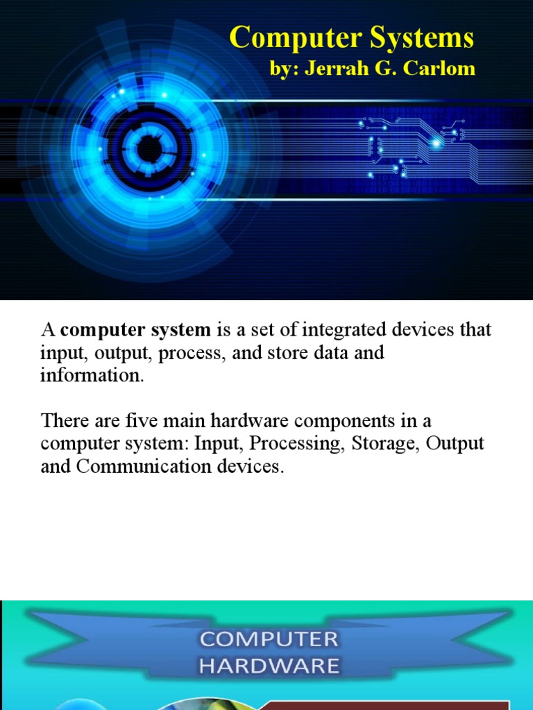Overview of Computer Hardware Components | PDF | Input/Output ...