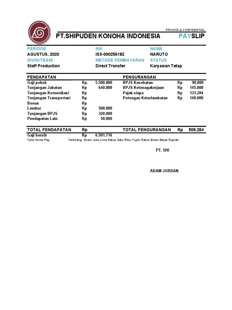 Slip Gaji Pdf