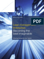 Lean Management Enterprise Becoming the Best Imaginable Brochure