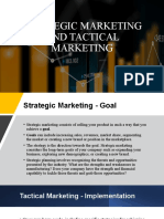 PM3 - Strategic Marketing, Tactical Marketing, Business Marketing Environments, and The Marketing Audit