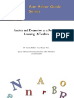Anxiety and Depression As A Result of Learning Difficulties: DR Martin Phillips D.SC (Psych) PHD