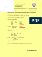 1er Examen de Electrónica Digital 2 de Marzo 2021