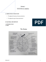 English 1 - JAWABAN B INGGRIS 1 - Structure Nouns Articles