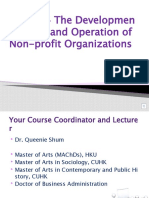 GEN1304 The Developmen T and Operation of Non-Profit Organizations