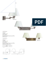 Decorative: Wall Light Nickel, Bronze Steel and Fabric Designed For Philips Tornado Up To 24W or E27, Max. 60W