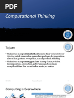 Computational Thinking: Tim Penyusun Materi Pengenalan Komputasi Institut Teknologi Bandung © 2019