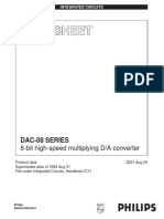 Dac-08 Series: 8-Bit High-Speed Multiplying D/A Converter