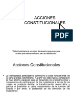 Acciones Constitucionales