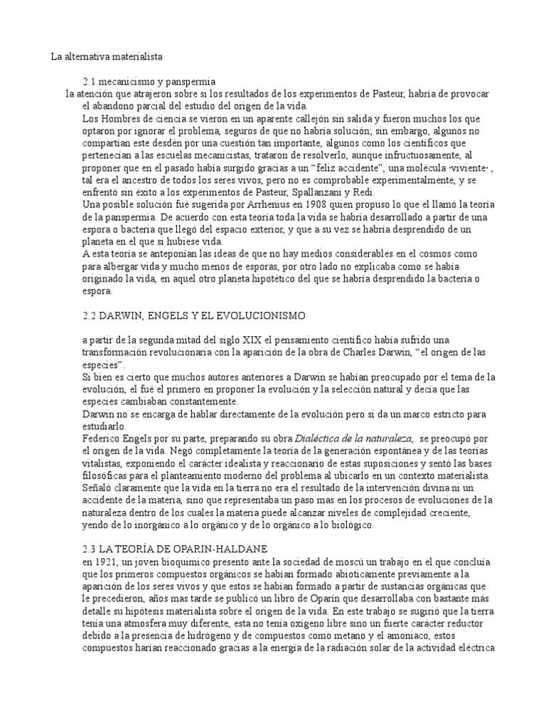 El Origen de La Vida Lazcano | Descargar gratis PDF | Abiogénesis ...