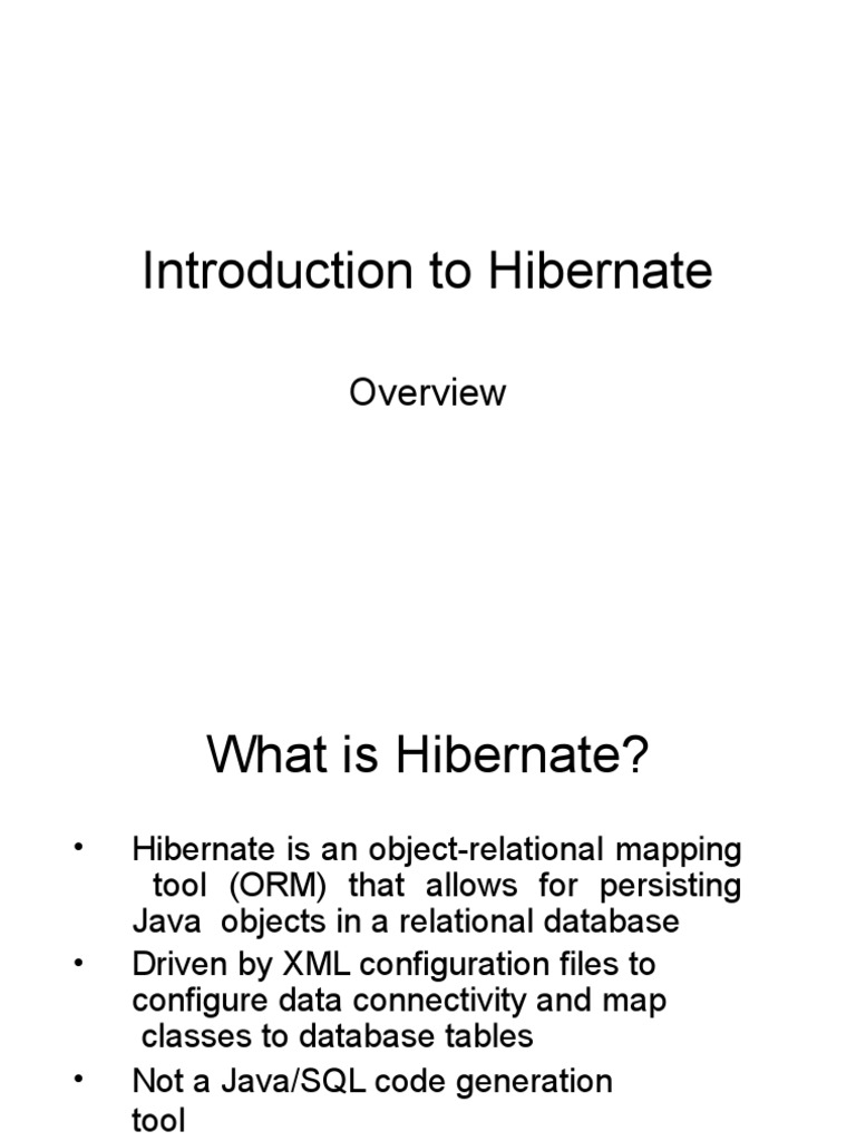 Hibernate ORM: A Comprehensive Guide | PDF | Data Management Software ...