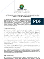 Aviso Selecao MFDV 2010