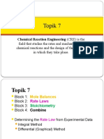 Topik 7: Chemical Reaction Engineering (CRE) Is The