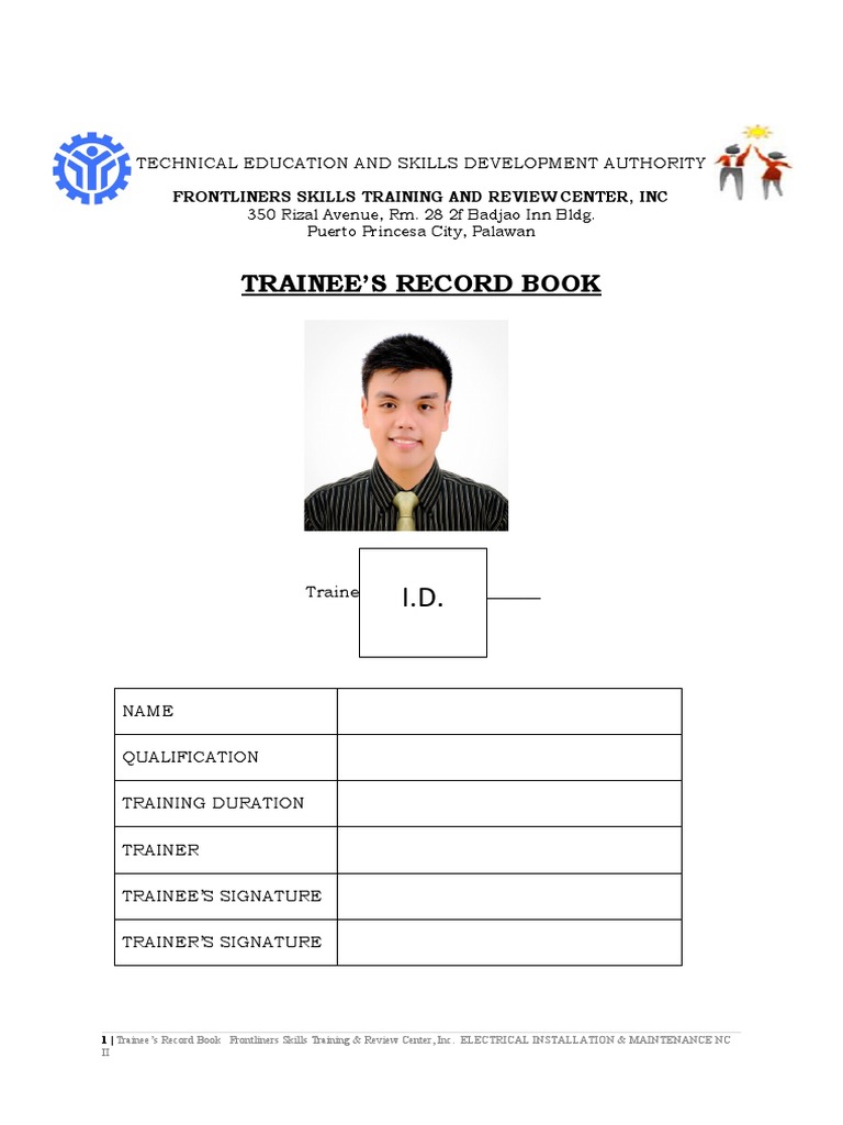 Trainee's Record Book for Electrical NC II | PDF | Occupational Safety ...